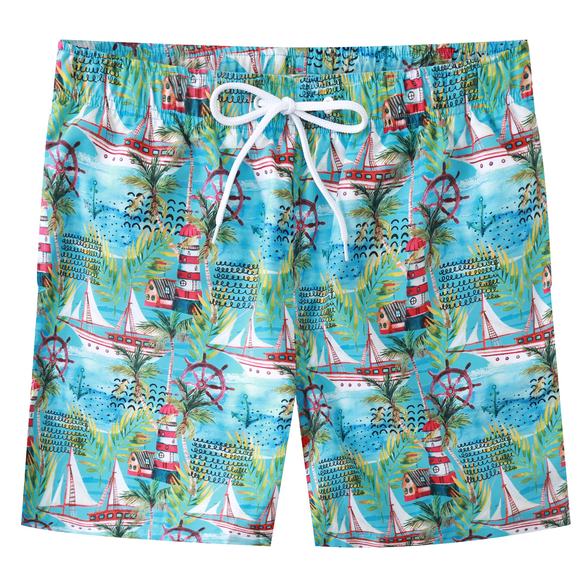 Men's Swim Trunks - Nautical